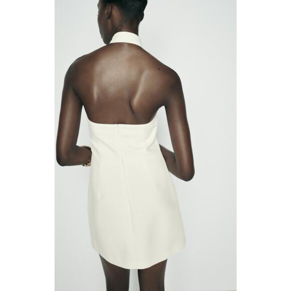 Nwt- Zara WRAP JUMPSUIT WITH TIES - Picture 3 of 6